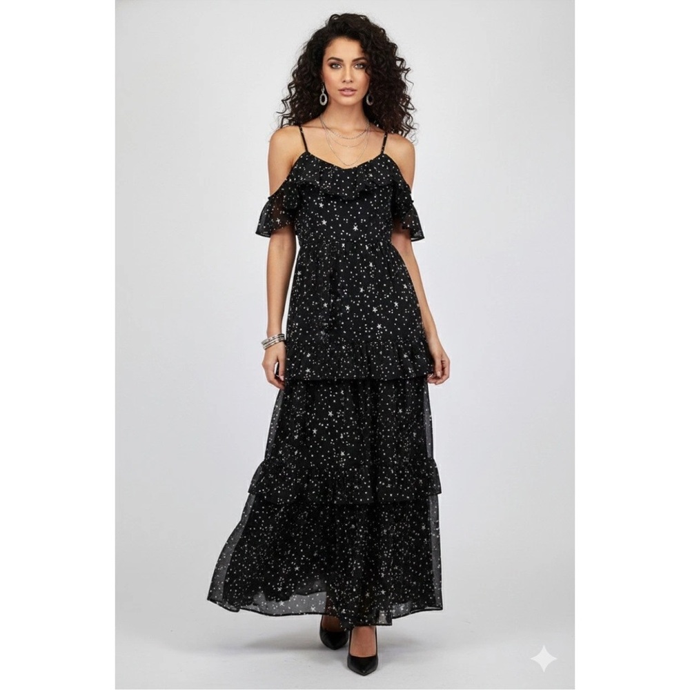 Wild fable star print Off-Shoulder maxiDress